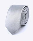 Corbata Gris n°2 Hombre en Poliéster | Lucien - Unipap's