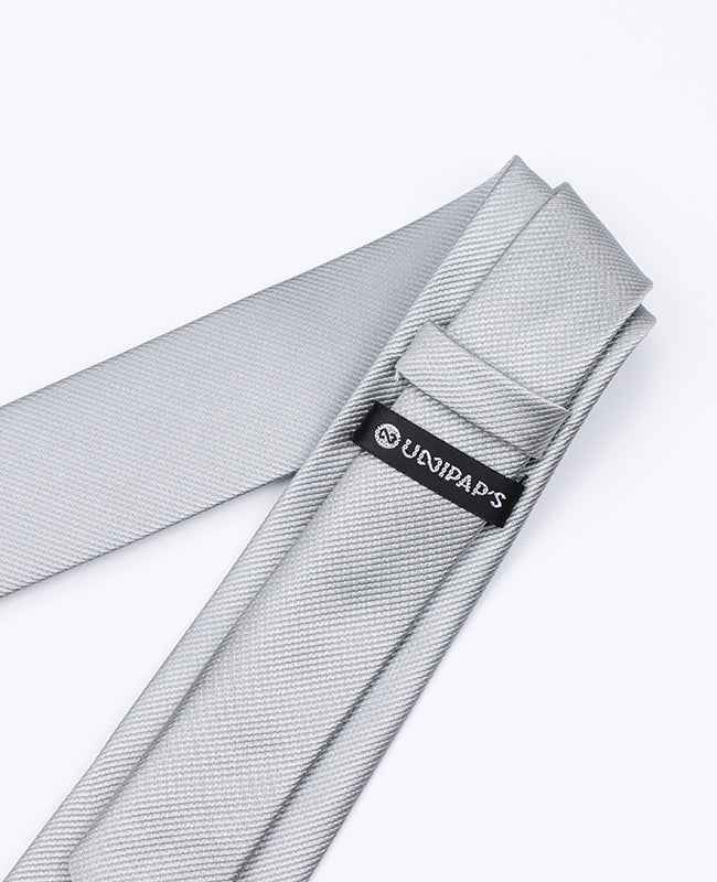 Corbata Gris n°2 Hombre en Poliéster | Lucien - Unipap's