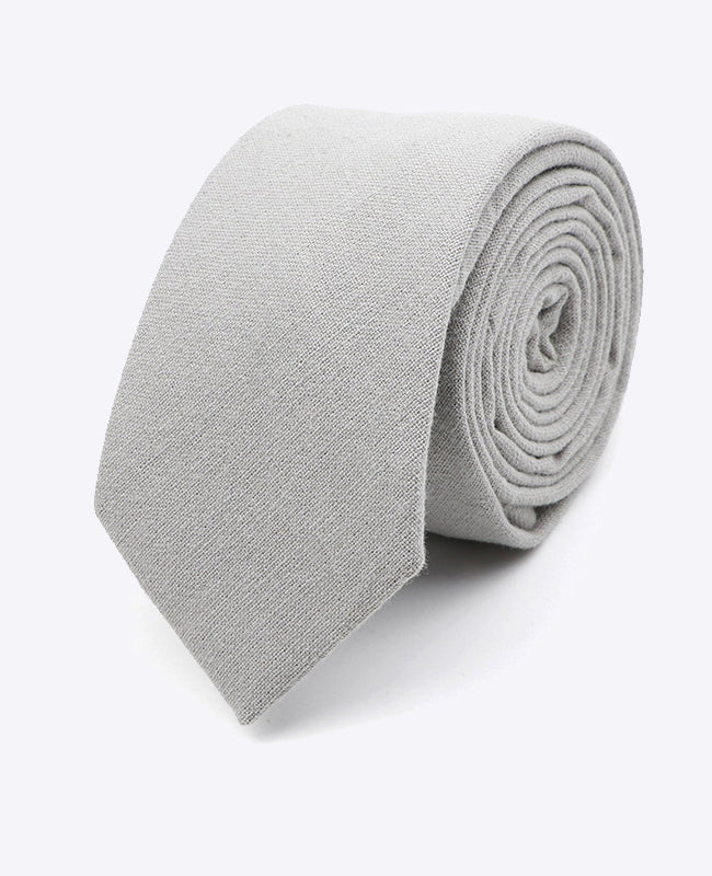 Corbata Gris n°3 Hombre en Algodón | Edgard | Unipap's