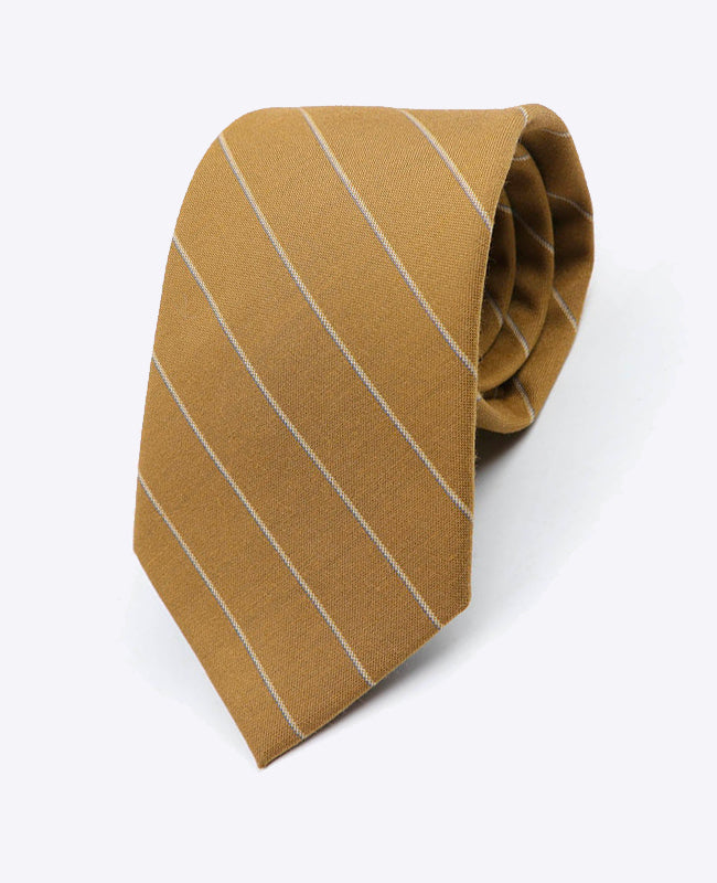 Corbata Amarillo Hombre en Poliéster | Gaston - Unipap's