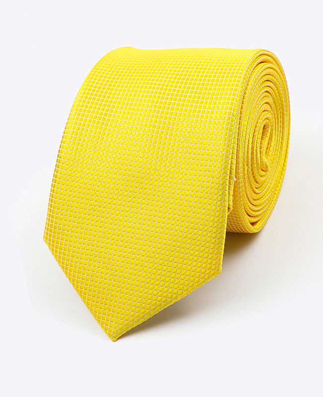 Corbata Amarillo Hombre en Poliéster | Martin - Unipap's