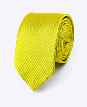 Corbata Amarillo n°2 Hombre en Poliéster | Lucien - Unipap's
