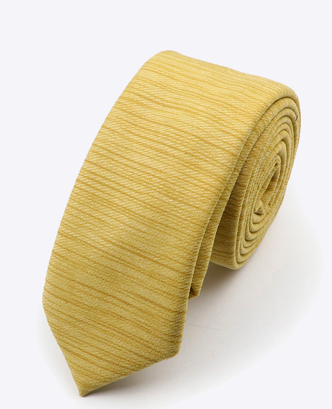 Corbata Amarillo n°1 Hombre en Poliéster | Augustin - Unipap's