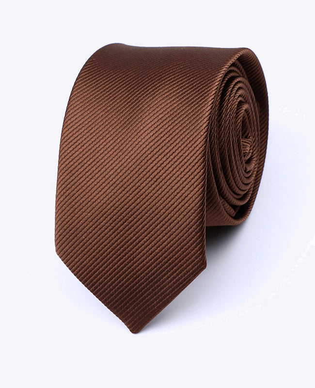 Corbata Marrón Hombre en Poliéster | Lucien - Unipap's