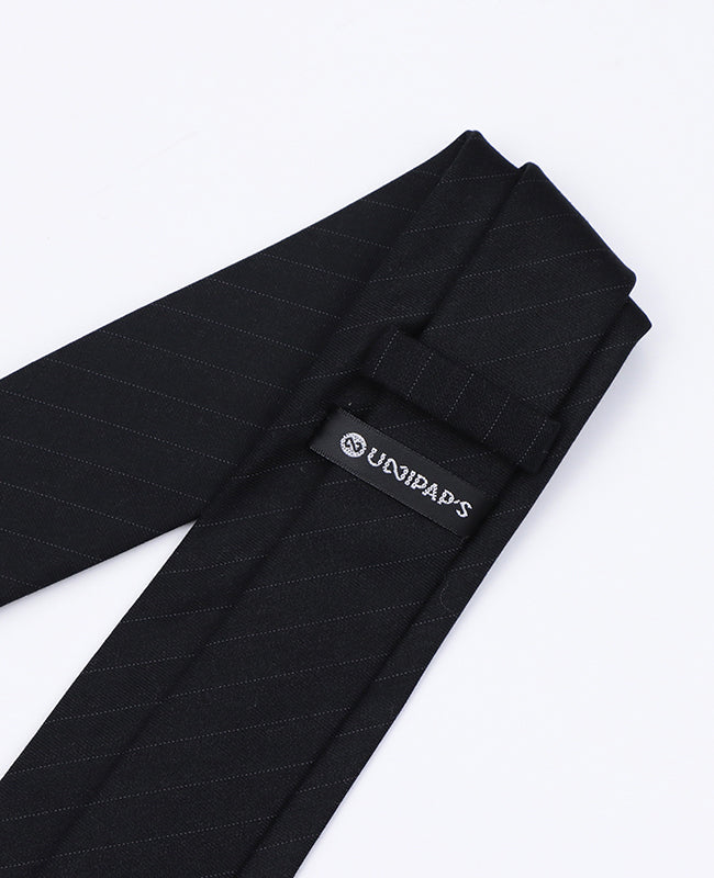 Corbata Negro n°2 Hombre en Poliéster | Gaston - Unipap's