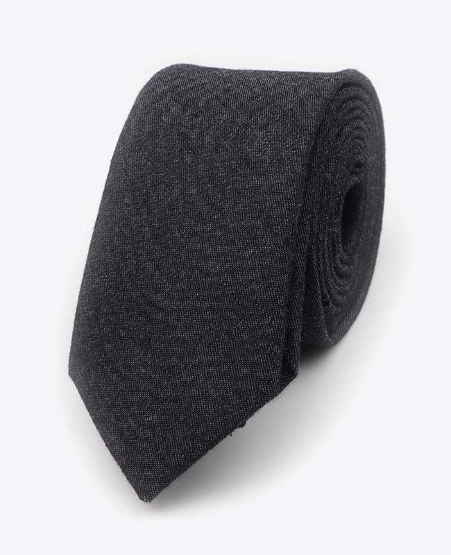 Corbata Negro Hombre en Algodón | Edgard - Unipap's