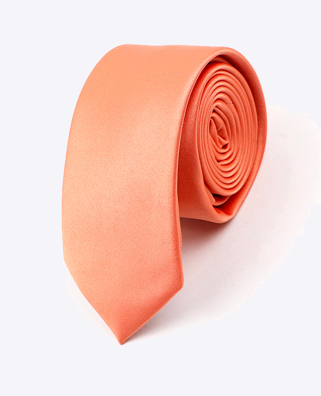 Corbata Naranja n°1 Hombre en Poliéster | Anatole - Unipap's