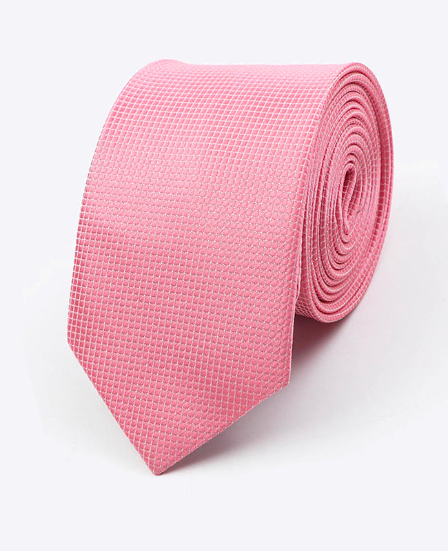 Corbata Rosa n°1 Hombre en Poliéster | Martin - Unipap's