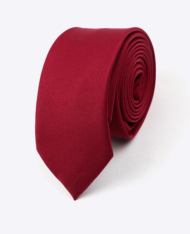 Corbata Rojo n°1 Hombre en Poliéster | Anatole - Unipap's