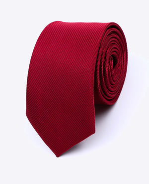 Corbata Rojo n°1 Hombre en Poliéster | Lucien - Unipap's