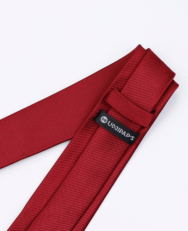 Corbata Rojo n°1 Hombre en Poliéster | Lucien - Unipap's