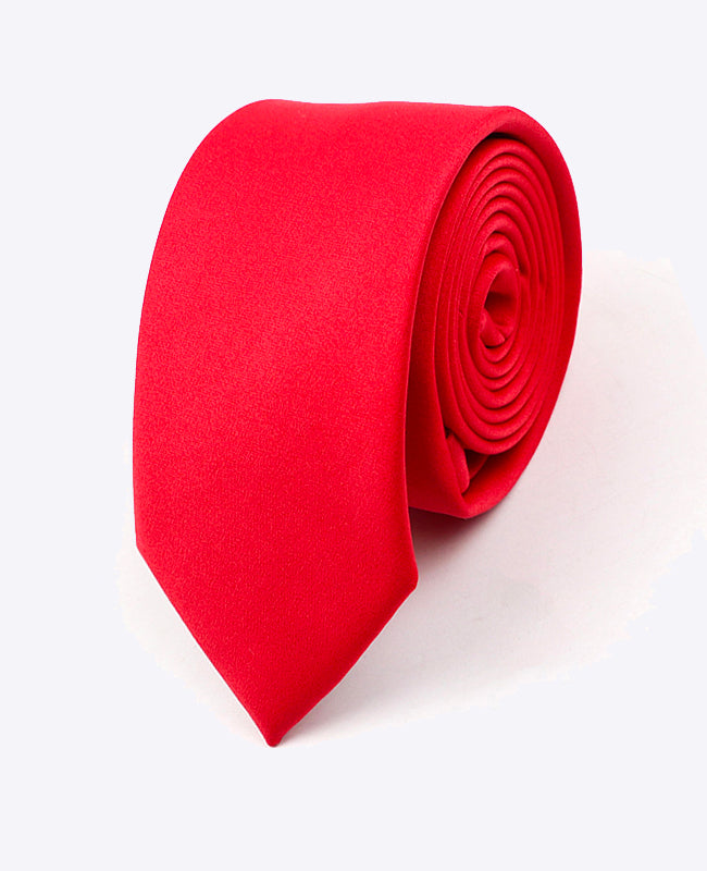 Corbata Rojo n°2 Hombre en Poliéster | Anatole - Unipap's
