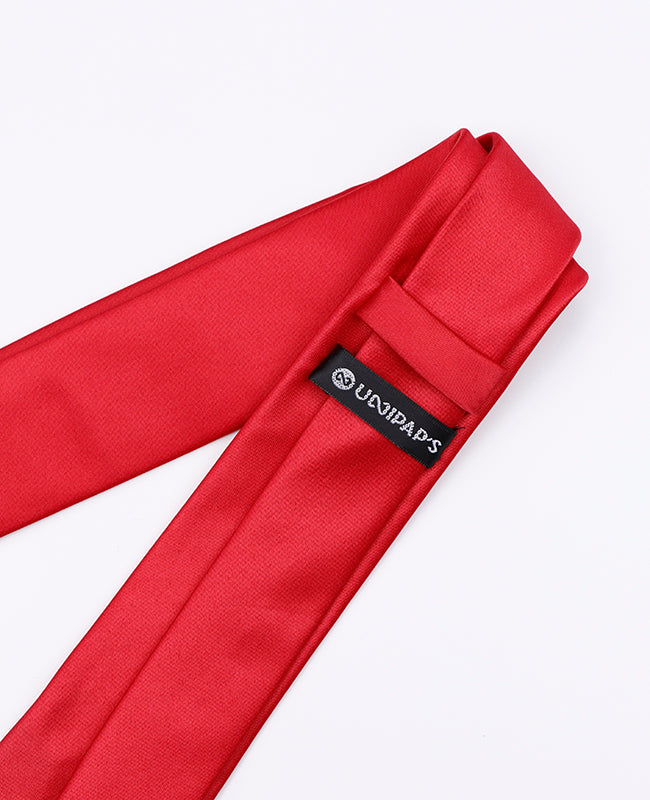 Corbata Rojo n°2 Hombre en Poliéster | Anatole - Unipap's