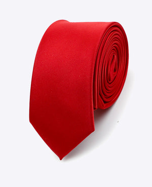 Corbata Rojo n°2 Hombre en Poliéster | Jules - Unipap's