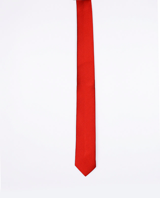 Corbata Rojo n°2 Hombre en Poliéster | Lucien - Unipap's
