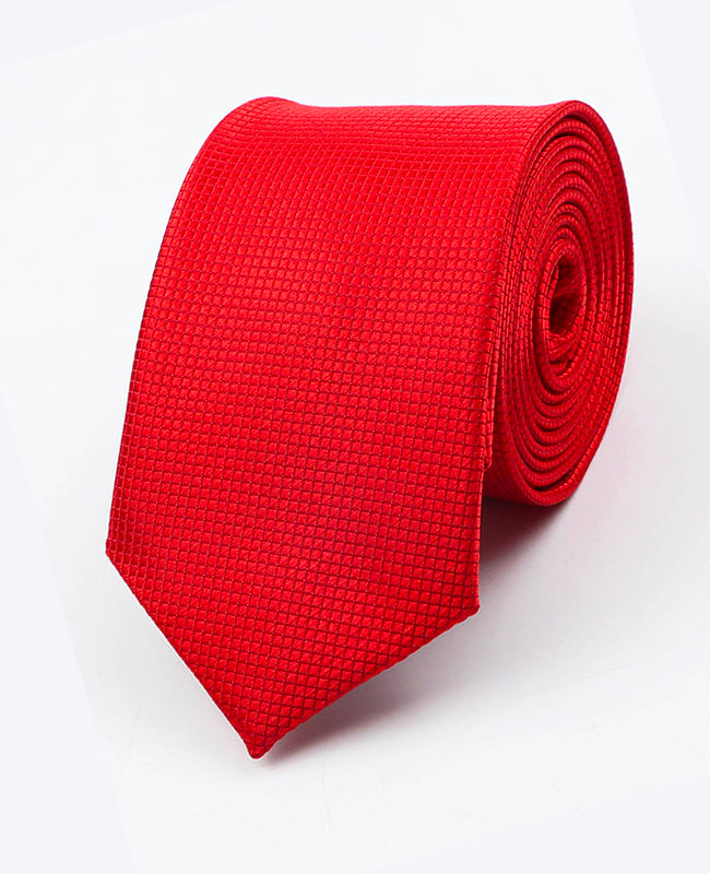 Corbata Rojo n°2 Hombre en Poliéster | Martin - Unipap's