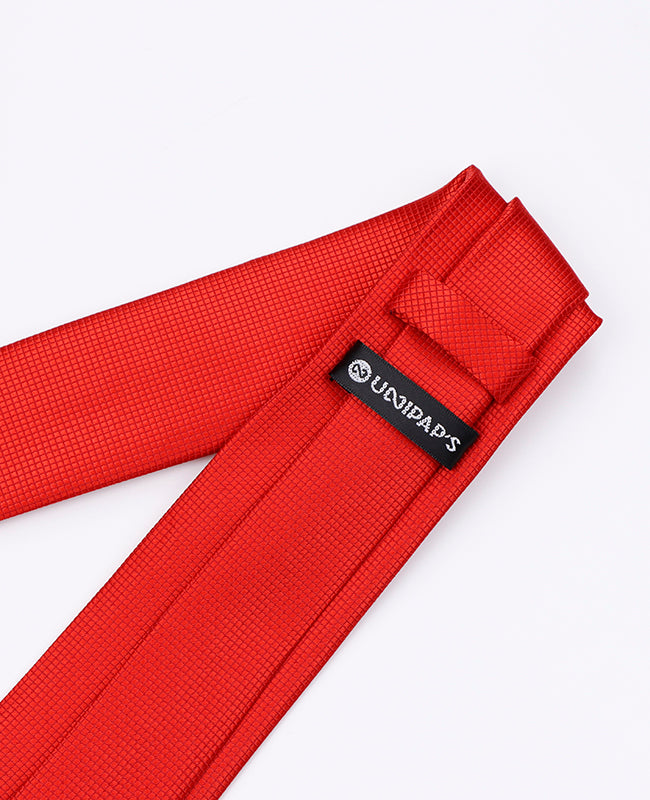 Corbata Rojo n°2 Hombre en Poliéster | Martin - Unipap's