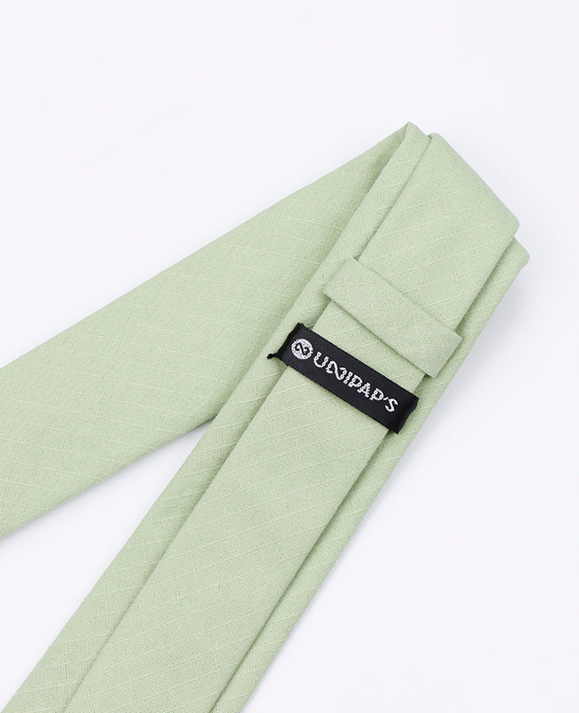 Corbata Verde n°1 Hombre en Algodón | Oscar - Unipap's