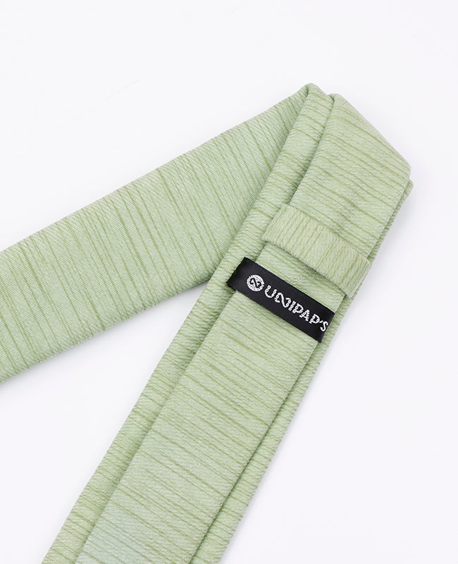 Corbata Verde n°2 Hombre en Poliéster «Augustin»