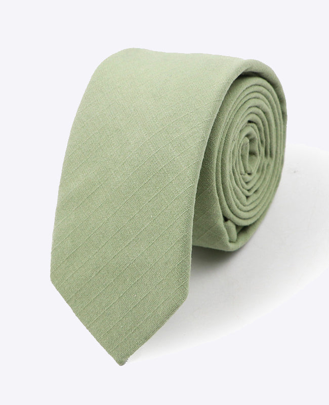 Corbata Verde n°2 Hombre en Algodón | Oscar - Unipap's