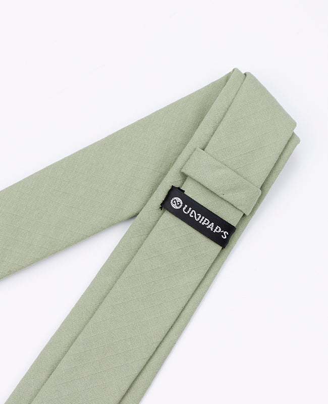 Corbata Verde n°2 Hombre en Algodón | Oscar - Unipap's