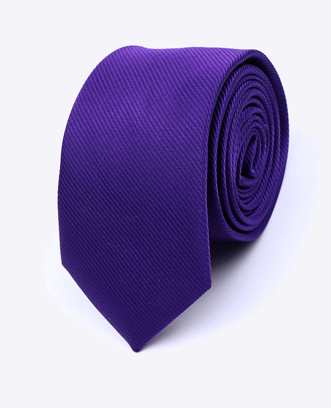 Corbata Violeta n°1 Hombre en Poliéster | Lucien - Unipap's
