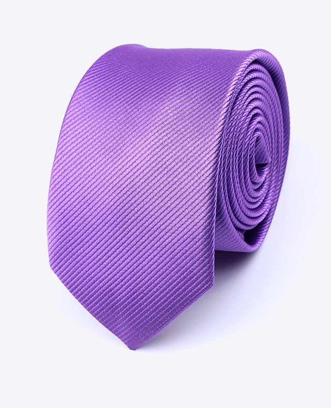 Corbata Violeta n°3 Hombre en Poliéster | Lucien - Unipap's