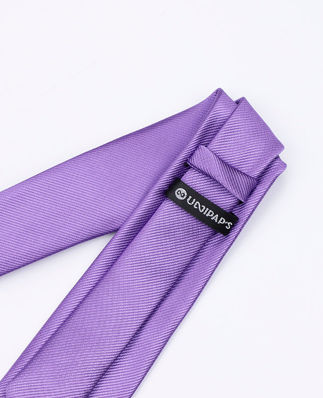 Corbata Violeta n°3 Hombre en Poliéster | Lucien - Unipap's