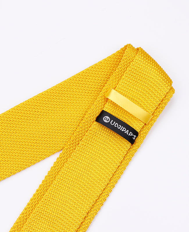 Corbata Amarillo Hombre en Punto «Léon»