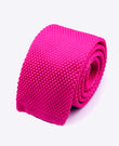 Corbata Rosa n°1 Hombre en Punto «Léon»