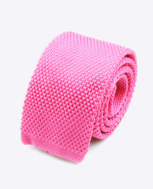 Corbata Rosa n°2 Hombre de Punto «Léon»