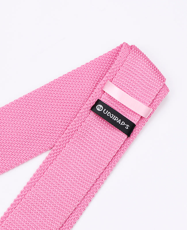 Corbata Rosa n°2 Hombre de Punto «Léon»