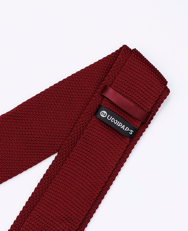 Corbata Roja n°1 Hombre en Punto «Léon»