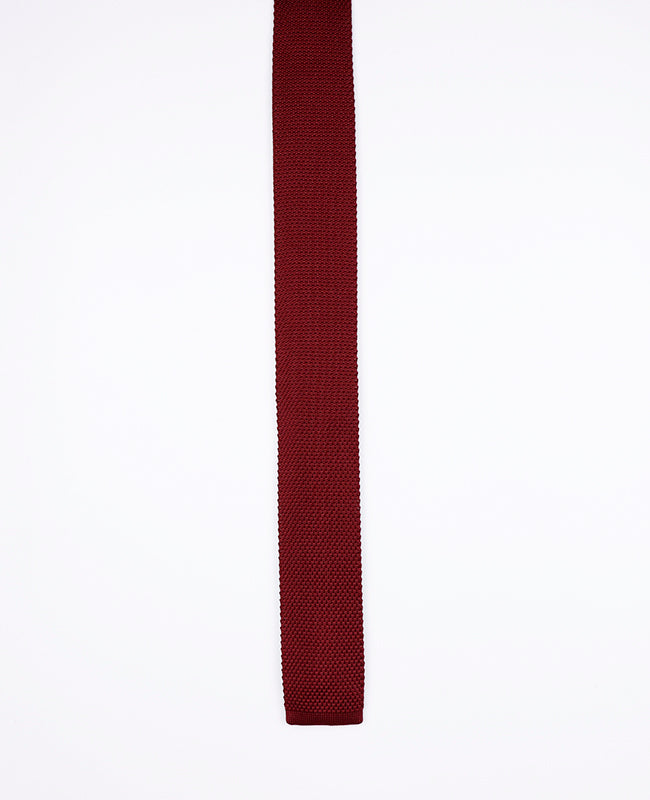 Corbata Roja n°1 Hombre en Punto «Léon»