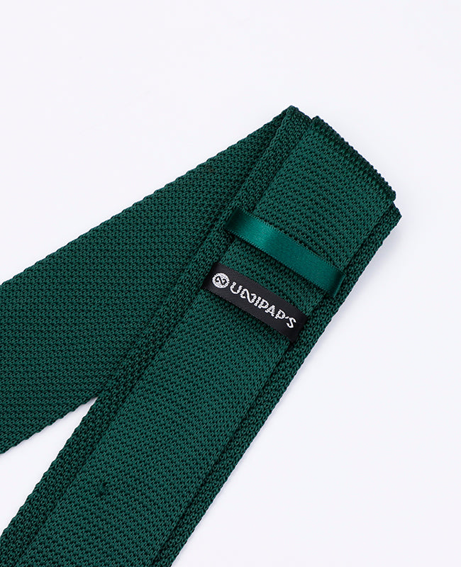 Corbata Verde n°1 Hombre en Punto «Léon»
