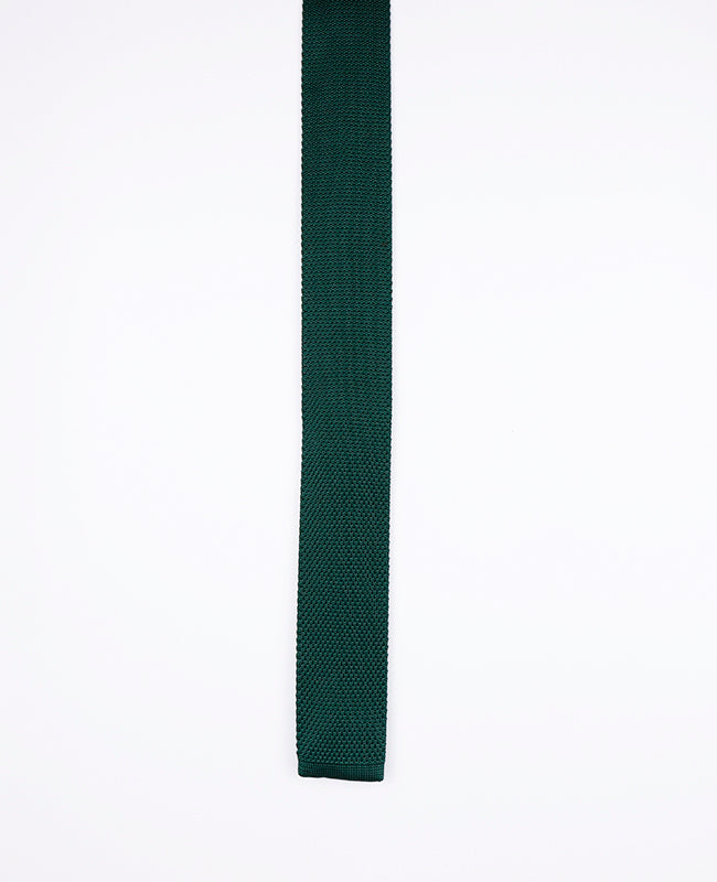Corbata Verde n°1 Hombre en Punto «Léon»