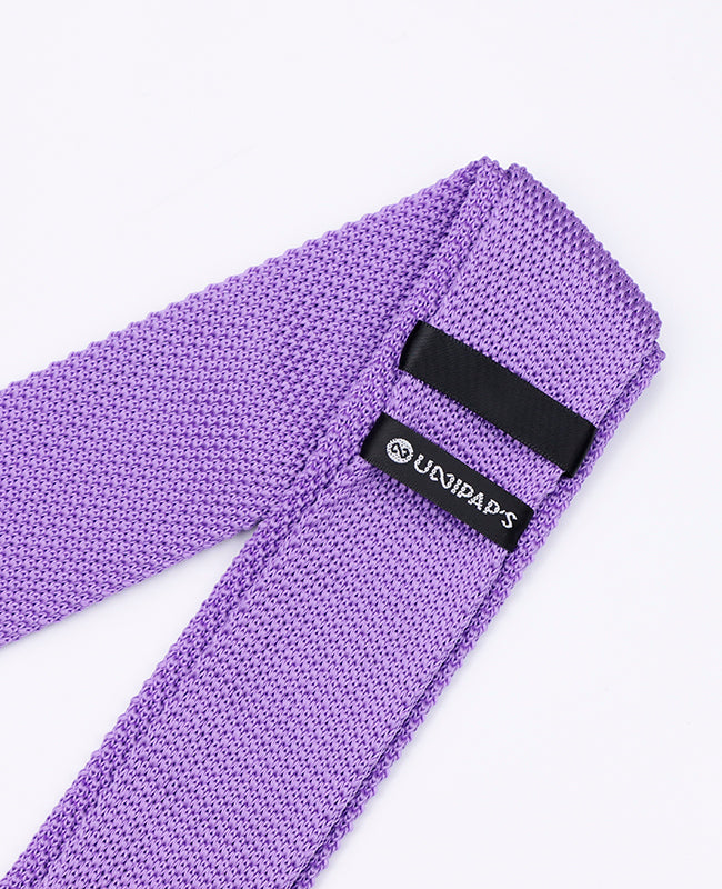 Corbata Violeta Hombre en Punto «Léon»