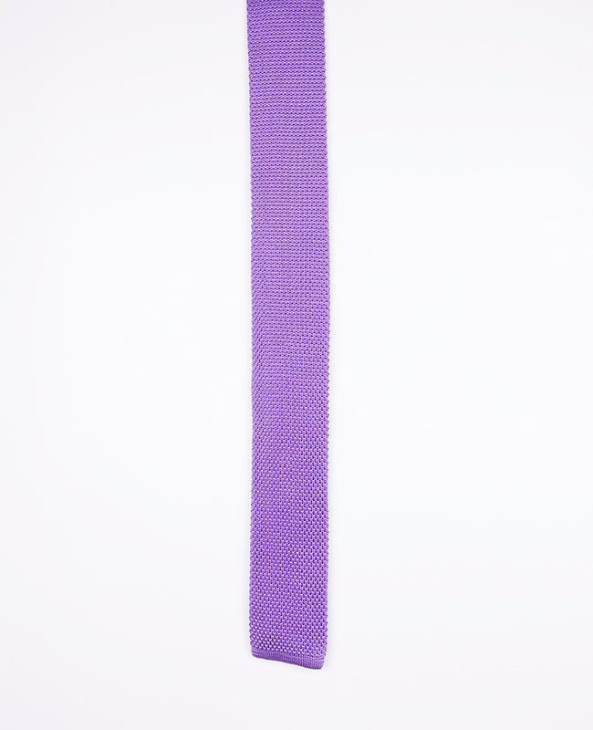 Corbata Violeta Hombre en Punto «Léon»
