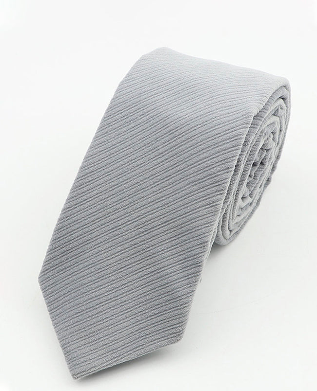 Corbata Gris Hombre en Terciopelo | Marius - Unipap's