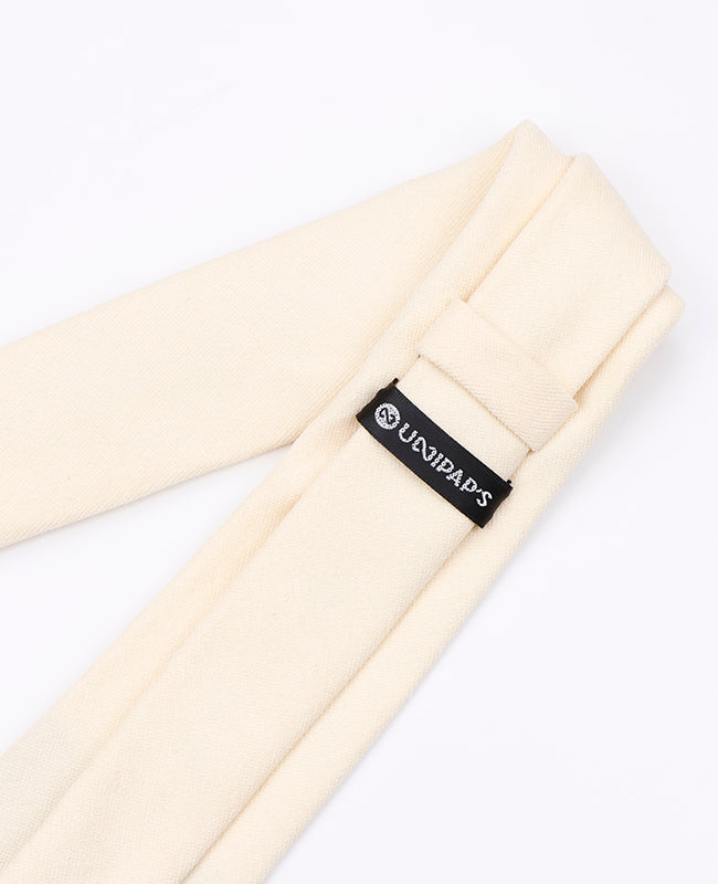 Corbata Blanco Hombre en Efecto Terciopelo | Simon - Unipap's