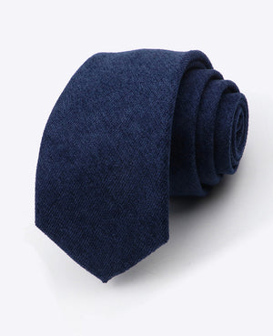 Corbata Azul n°1 Hombre en Efecto Terciopelo «Simon»