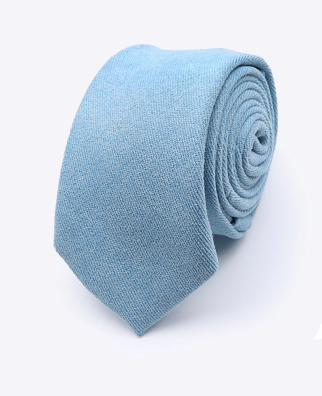 Corbata Azul n°3 Hombre en Efecto Terciopelo | Simon - Unipap's