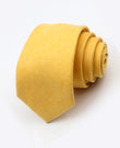 Corbata Amarillo n°1 Hombre en Efecto Terciopelo «Simon»