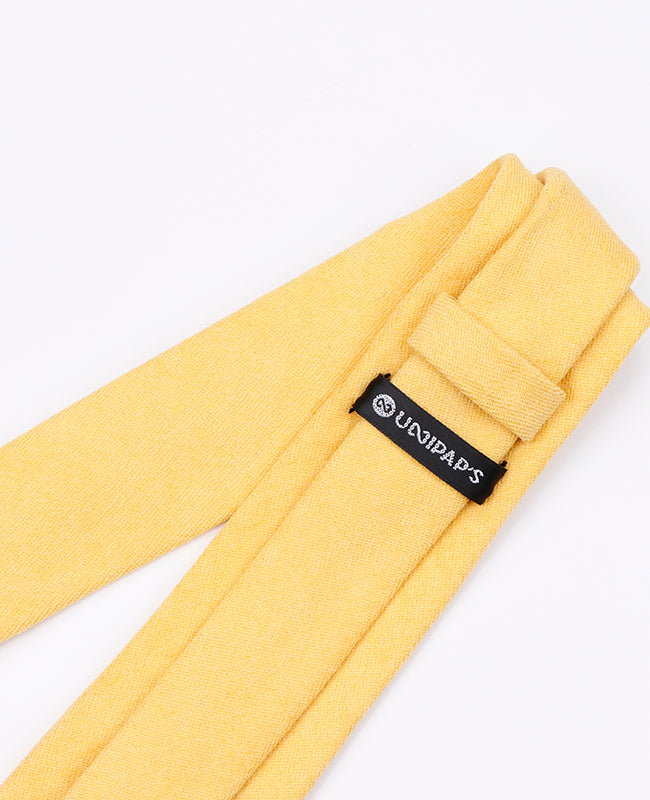 Corbata Amarillo n°1 Hombre en Efecto Terciopelo | Simon - Unipap's