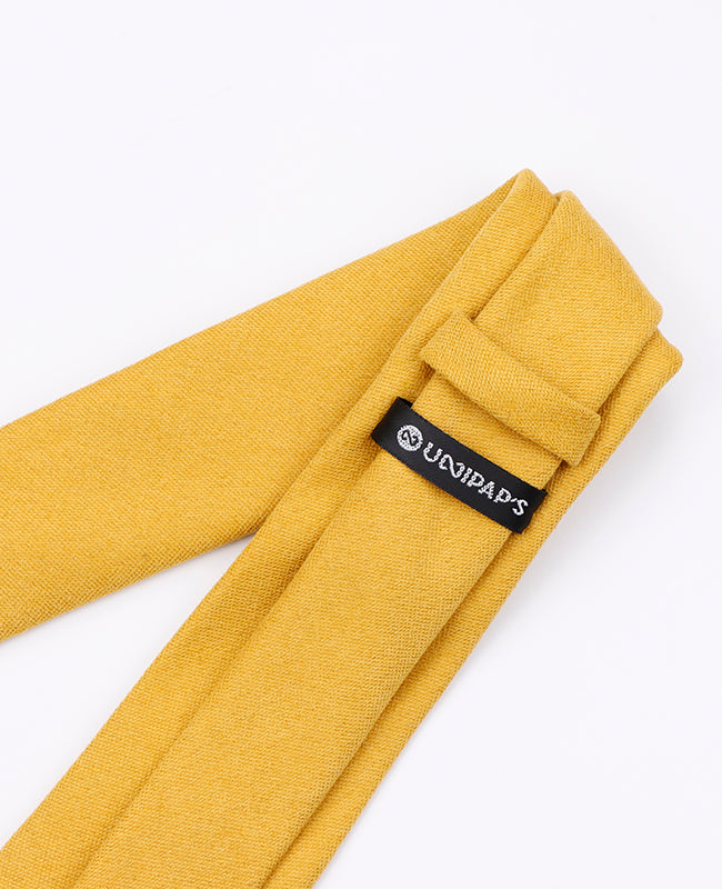 Corbata Amarillo n°2 Hombre en Efecto Terciopelo | Simon - Unipap's