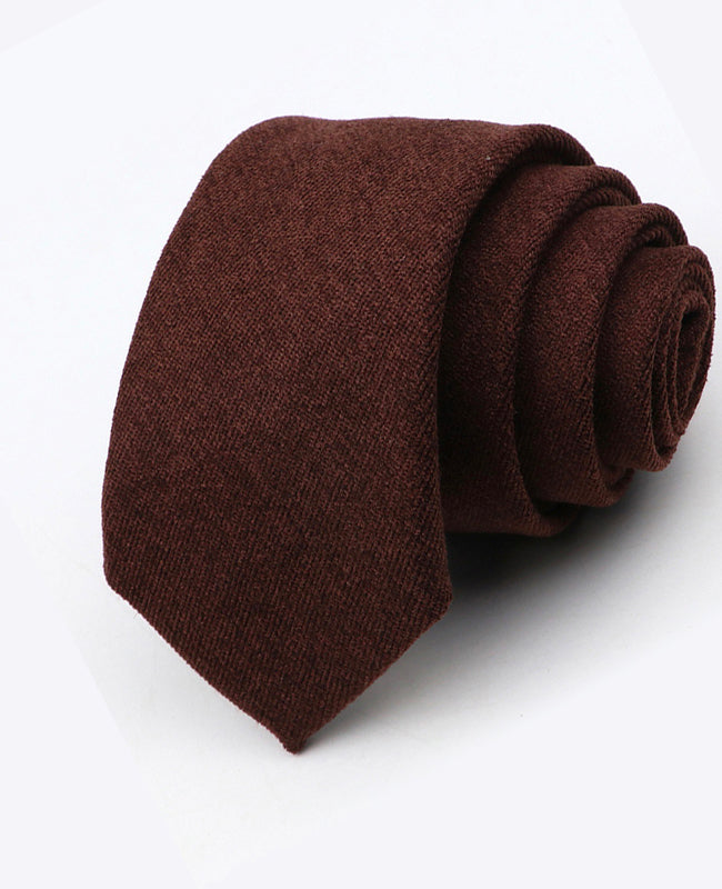 Corbata Marrón n°2 Hombre en Efecto Terciopelo | Simon - Unipap's