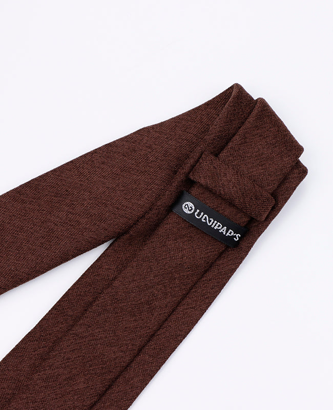 Corbata Marrón n°2 Hombre en Efecto Terciopelo | Simon - Unipap's