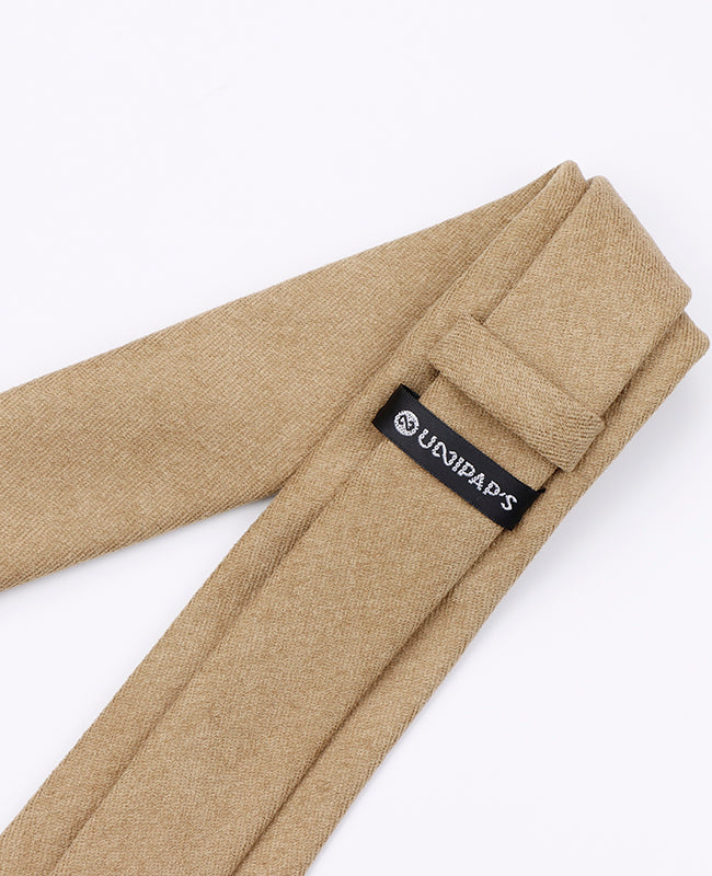 Corbata Marrón n°4 Hombre en Efecto Terciopelo «Simon»