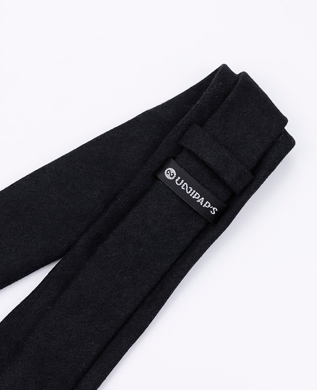 Corbata Negro Hombre en Efecto Terciopelo | Simon - Unipap's