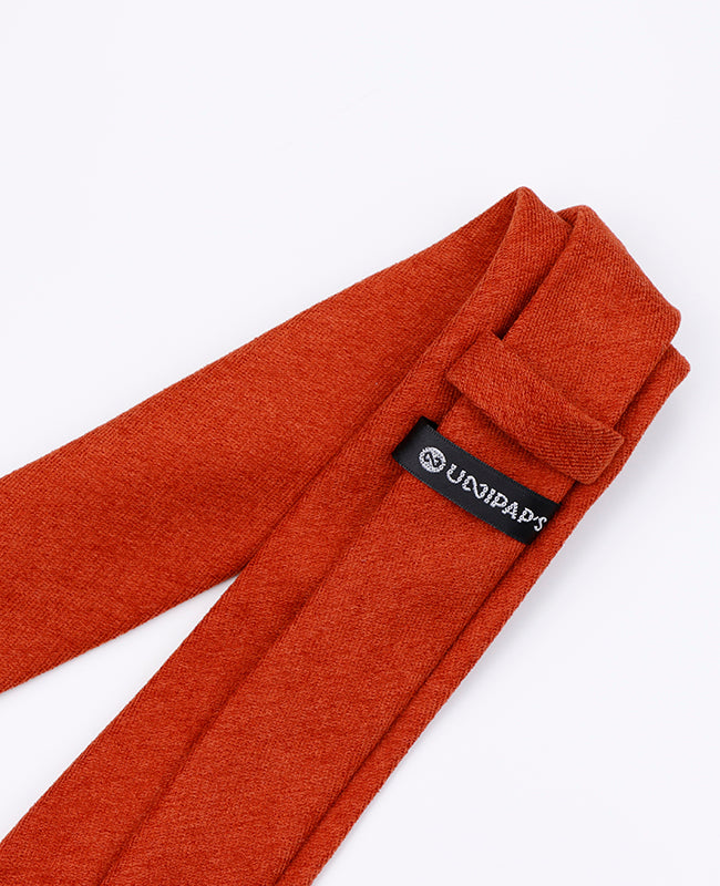 Corbata Naranja n°2 Hombre en Efecto Terciopelo | Simon - Unipap's